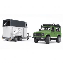 LAND ROVER DEFENDER AVEC VAN POUR CHEVAUX